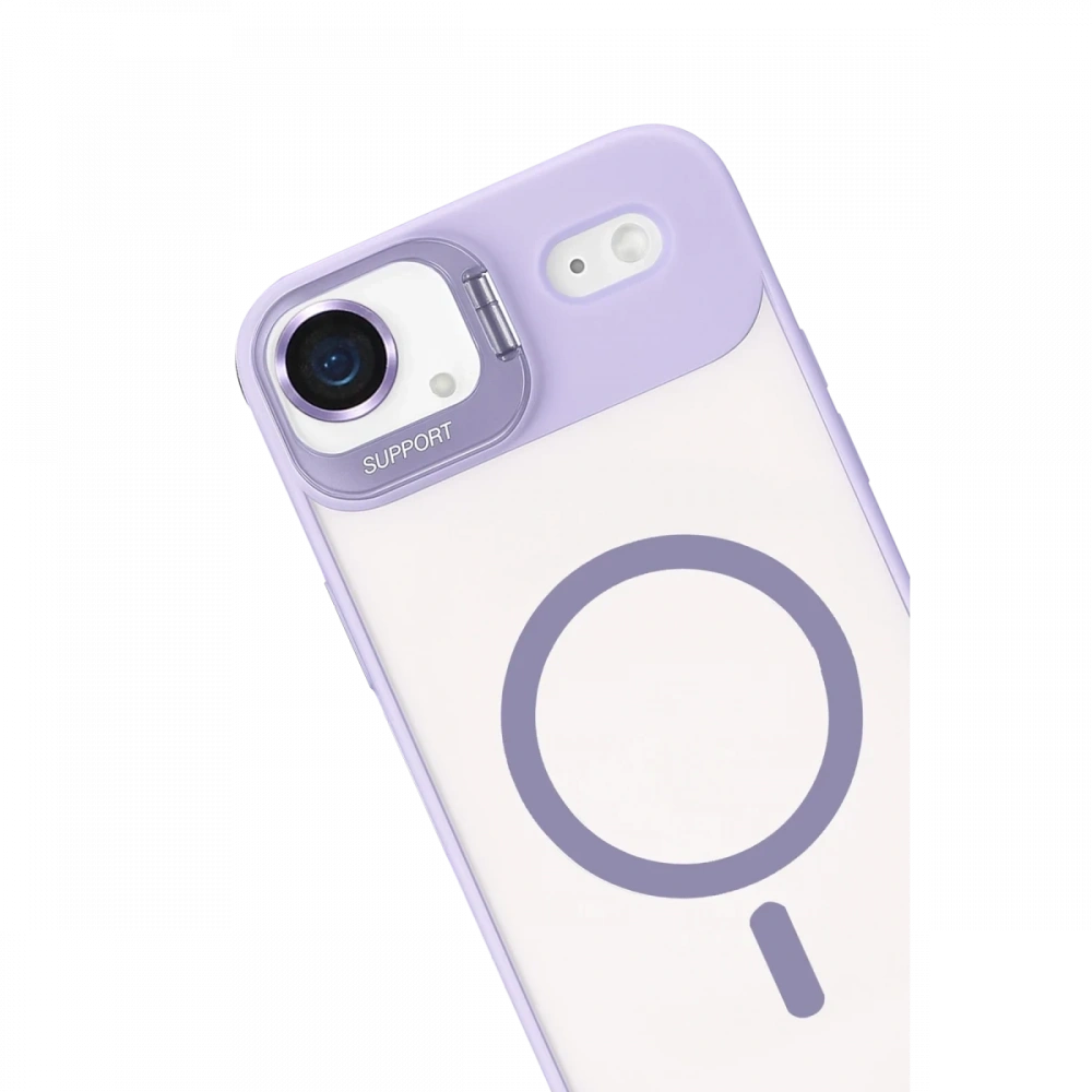Apple iPhone 17 Air Remim Lensli Magsafe Standlı Kapak
