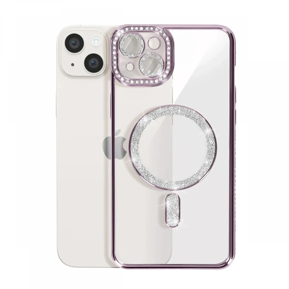 KILIFINI SEÇ - Apple iPhone 14 Kılıf Joke Simli Magneticsafe Kılıf