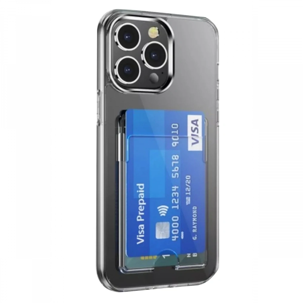 KILIFINI SEÇ - Apple iPhone 14 Pro Max Kılıf Kart Şeffaf Silikon - Şeffaf