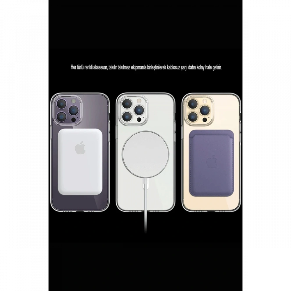KILIFINI SEÇ - Apple iPhone 14 Pro Max Kılıf Tron Şeffaf Magsafe Kapak