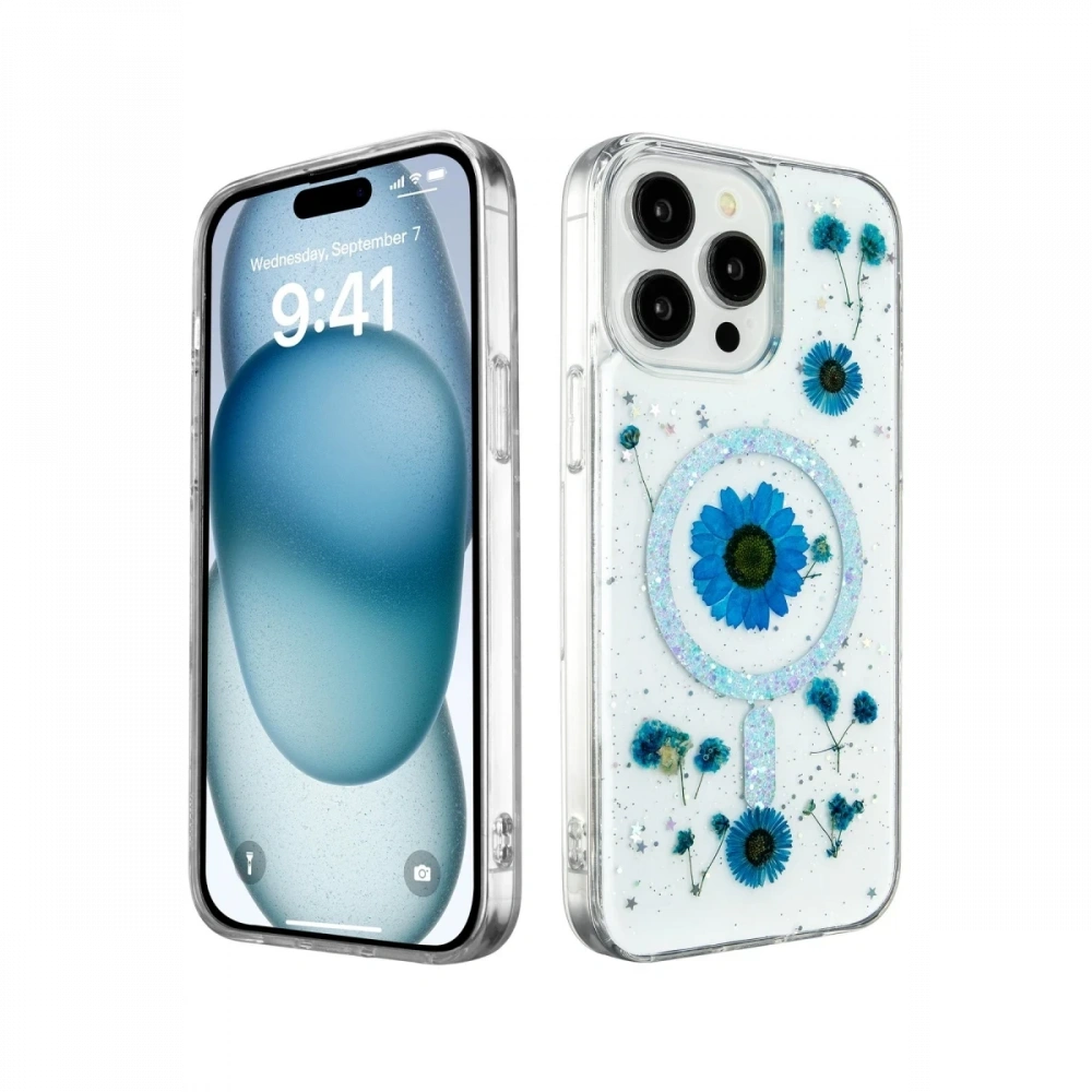 KILIFINI SEÇ - Apple iPhone 15 Pro Max Kılıf Daisy Simli Magsafe Kapak