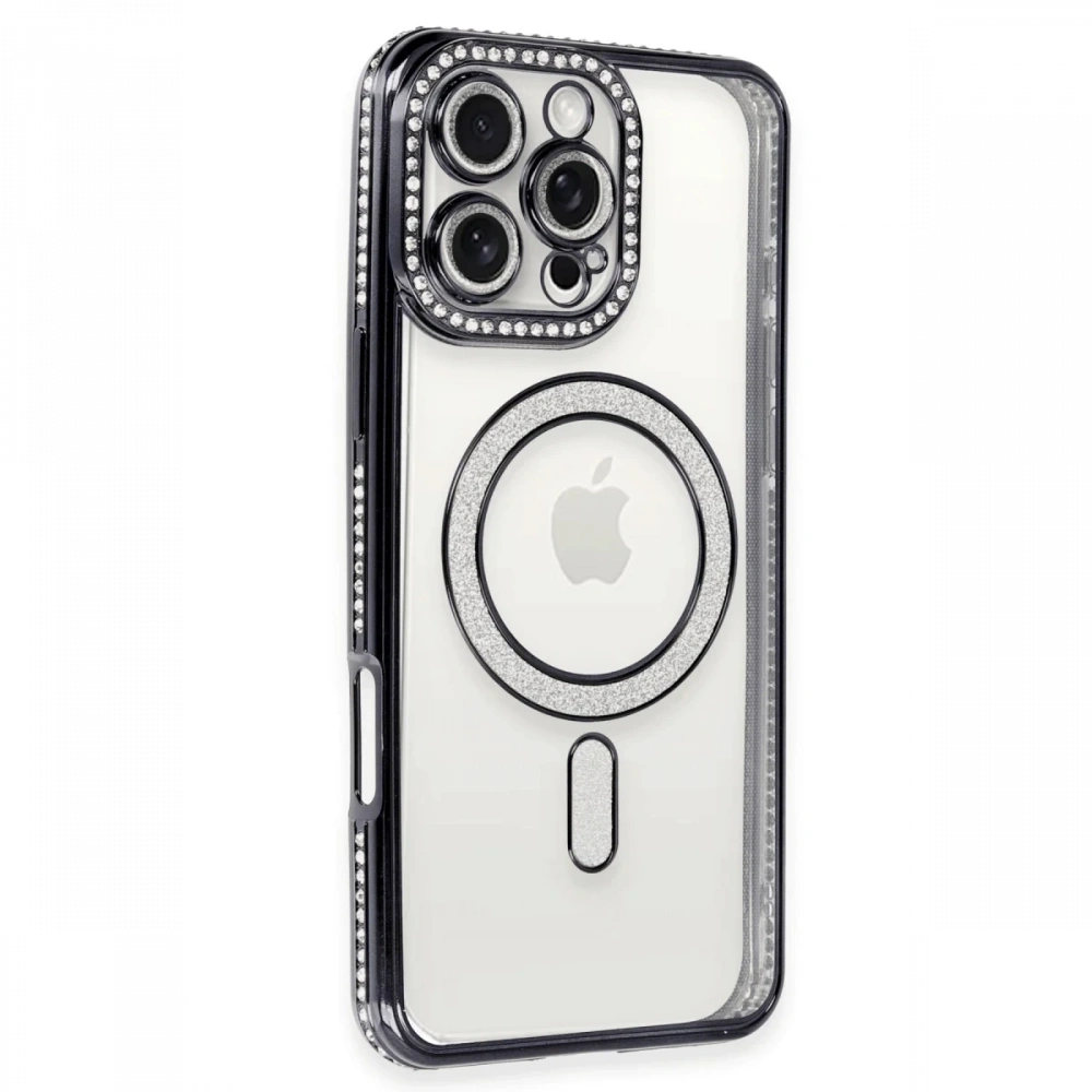 KILIFINI SEÇ - Apple iPhone 16 Pro Max Kılıf Joke Simli Magneticsafe Kılıf