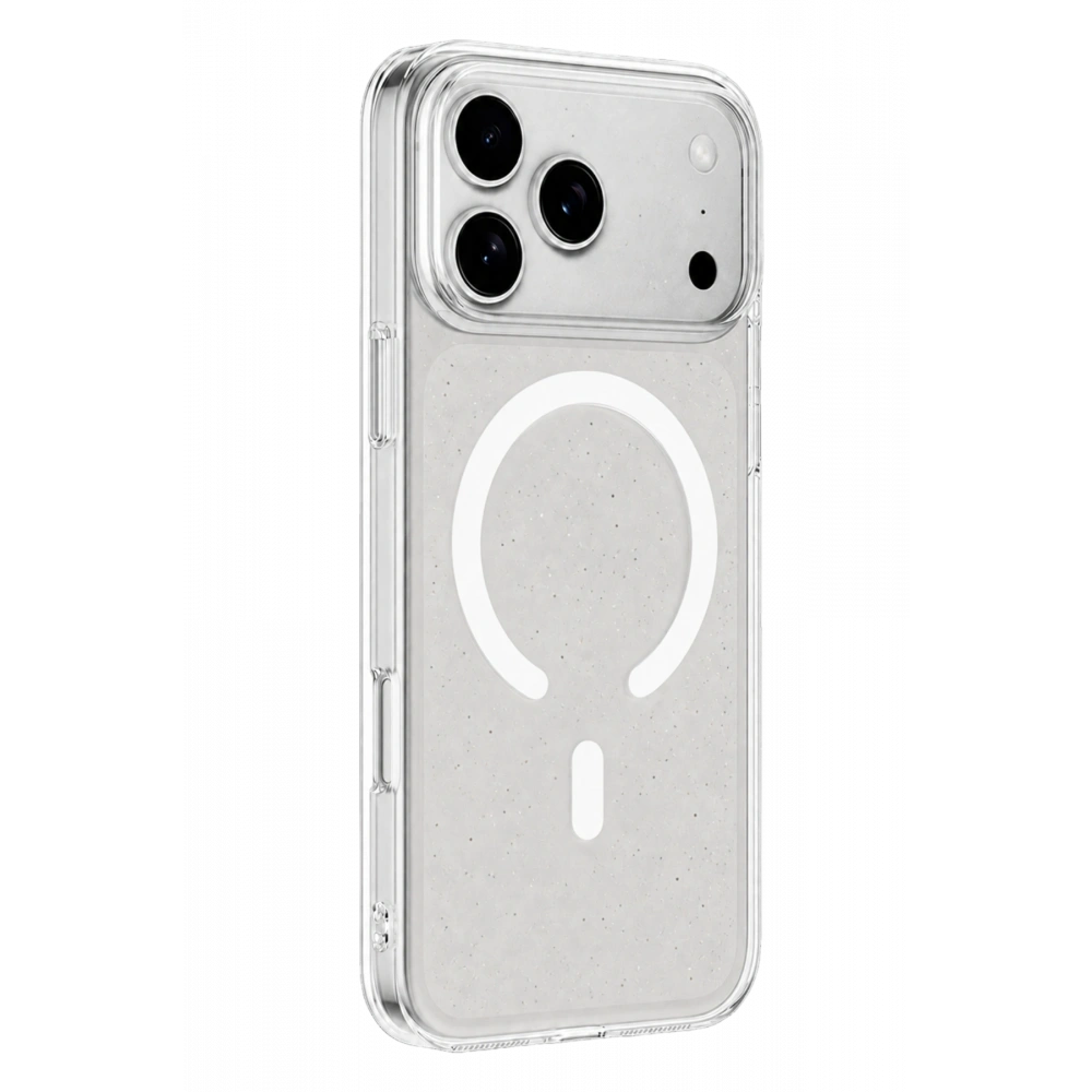 KILIFINI SEÇ - Apple iPhone 18 Pro Combo Simli Magsafe Kapak - Şeffaf