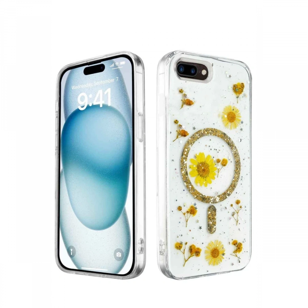 KILIFINI SEÇ - Apple iPhone 7 Kılıf Daisy Simli Magsafe Kapak