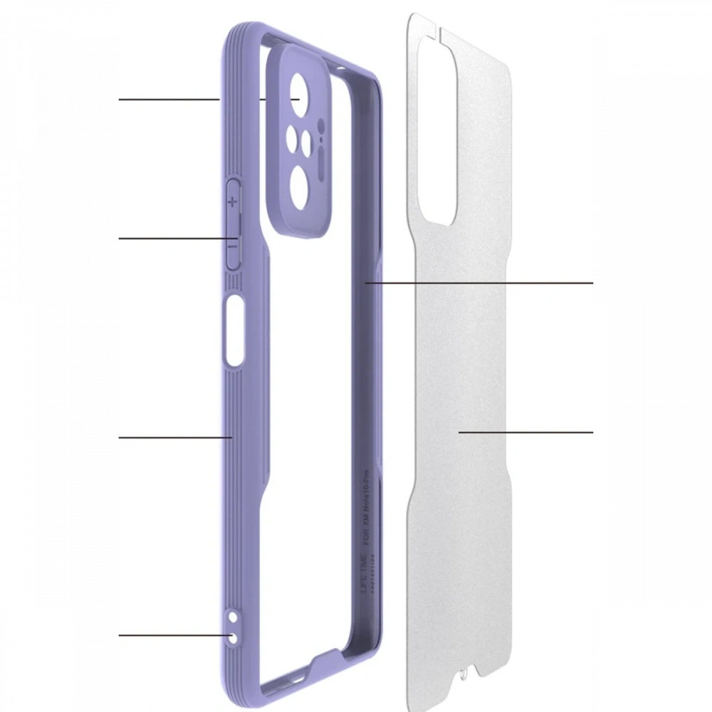 KILIFINI SEÇ - Xiaomi Redmi Note 10 Pro Kılıf Platin Silikon