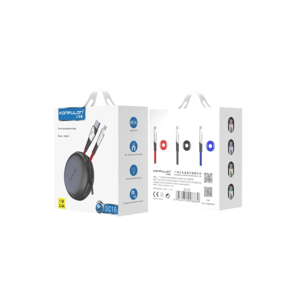 DC16 Micro USB Kablo 1M 2.4A