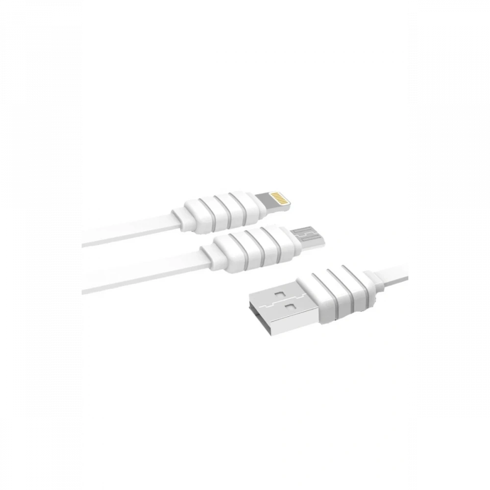 S56 2in1 (Lightning-Micro USB) Kablo 1.2M 2.1A