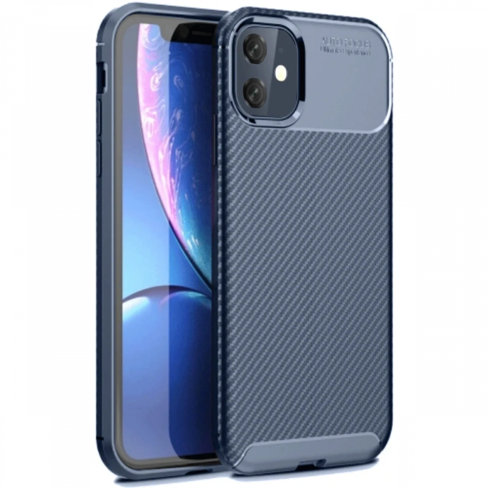 Newface Apple iPhone 11 Kılıf Auto Focus Karbon Kapak