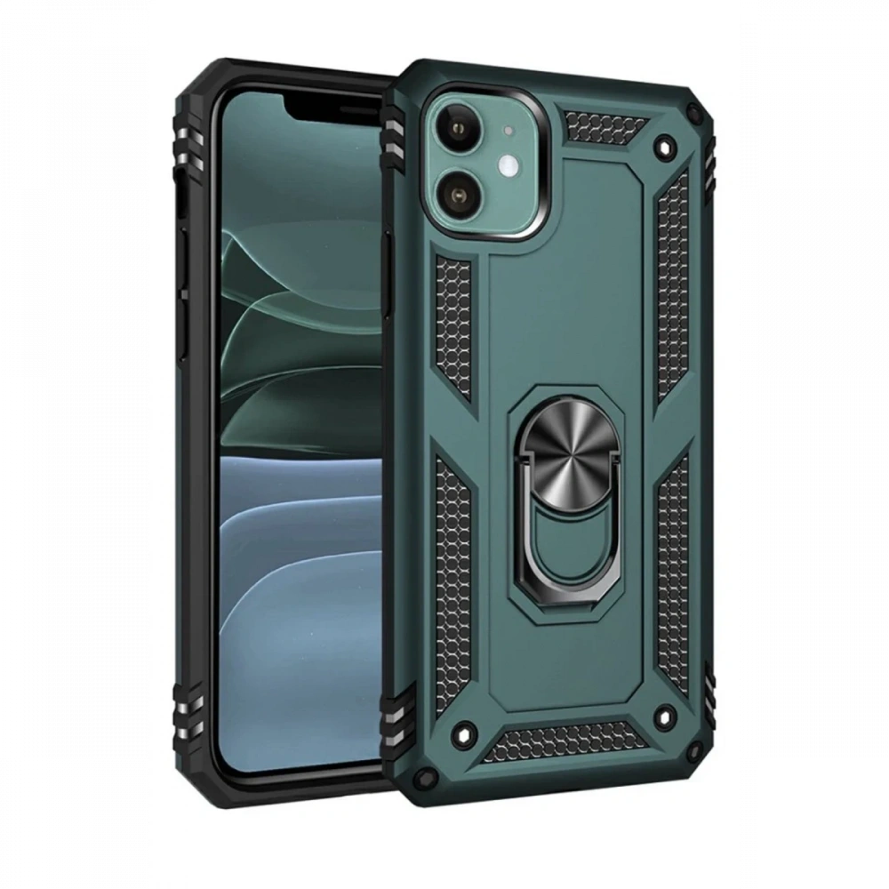 Newface Apple iPhone 11 Kılıf Sofya Yüzüklü Silikon Kapak