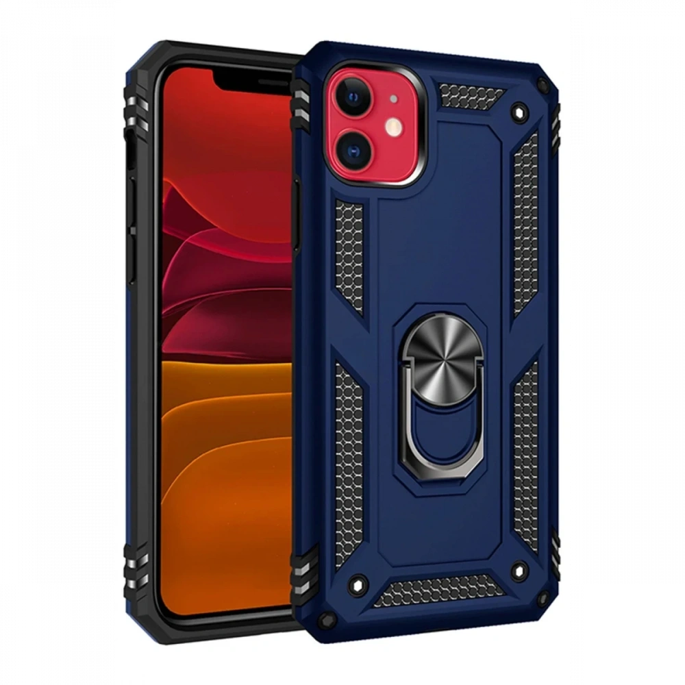 Newface Apple iPhone 11 Kılıf Sofya Yüzüklü Silikon Kapak