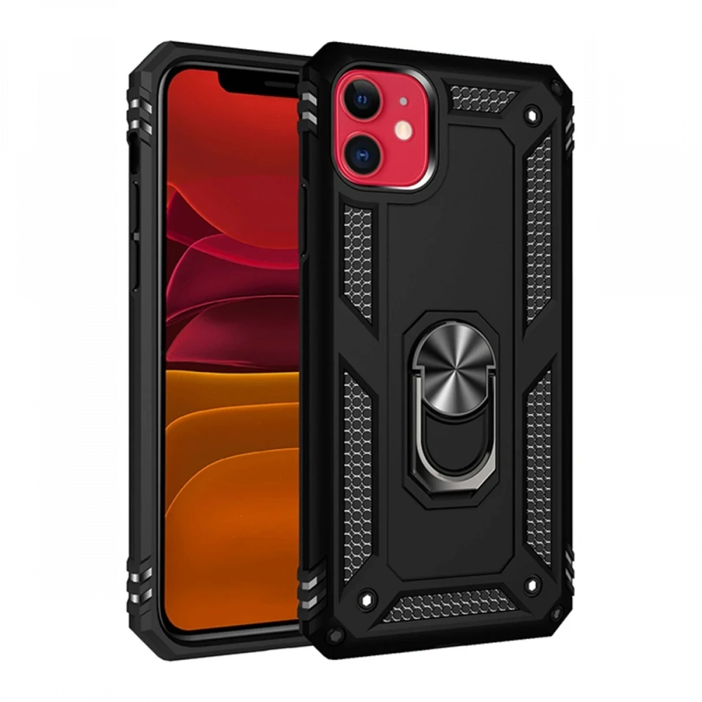 Newface Apple iPhone 11 Kılıf Sofya Yüzüklü Silikon Kapak