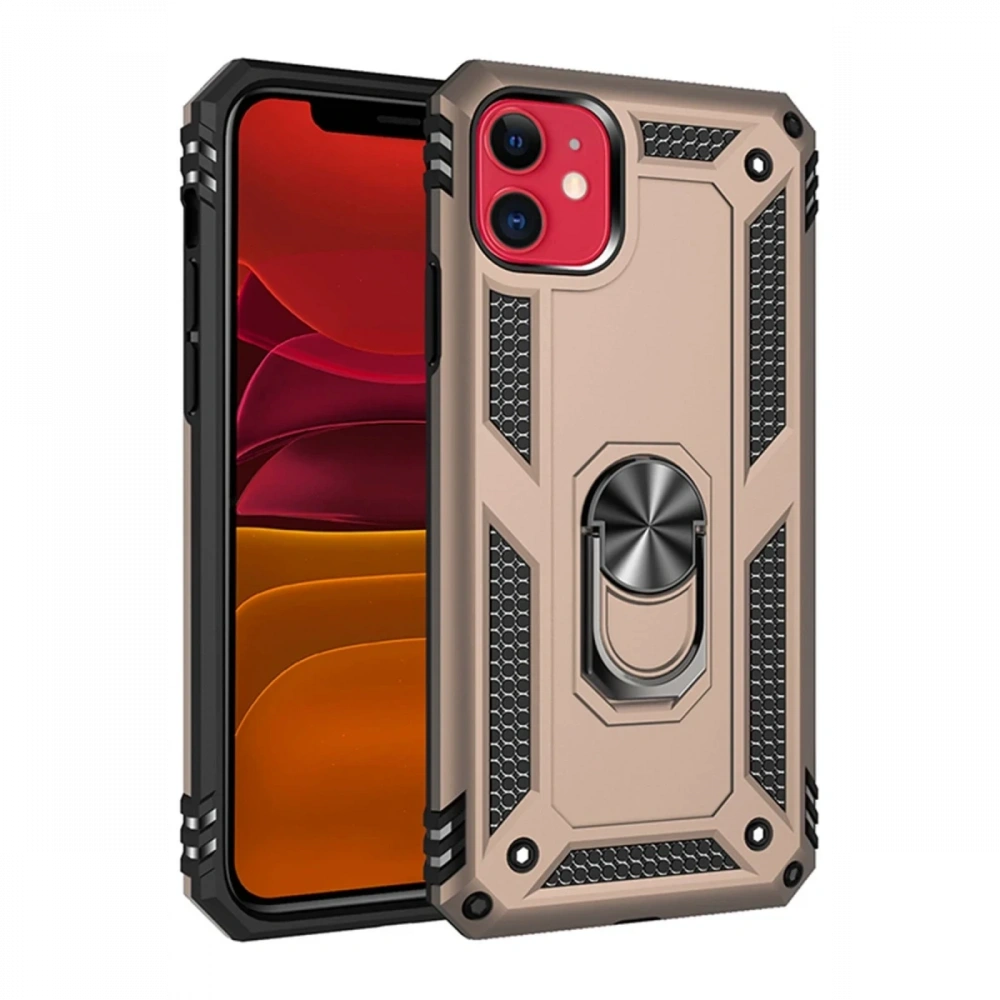 Newface Apple iPhone 11 Kılıf Sofya Yüzüklü Silikon Kapak