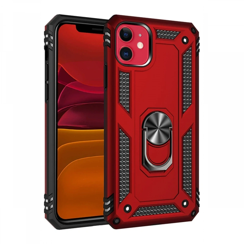 Newface Apple iPhone 11 Kılıf Sofya Yüzüklü Silikon Kapak