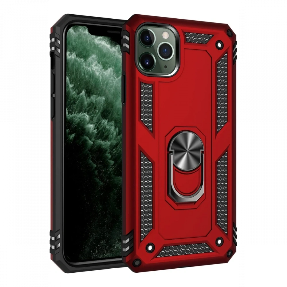 Newface Apple iPhone 11 Pro Kılıf Sofya Yüzüklü Silikon Kapak