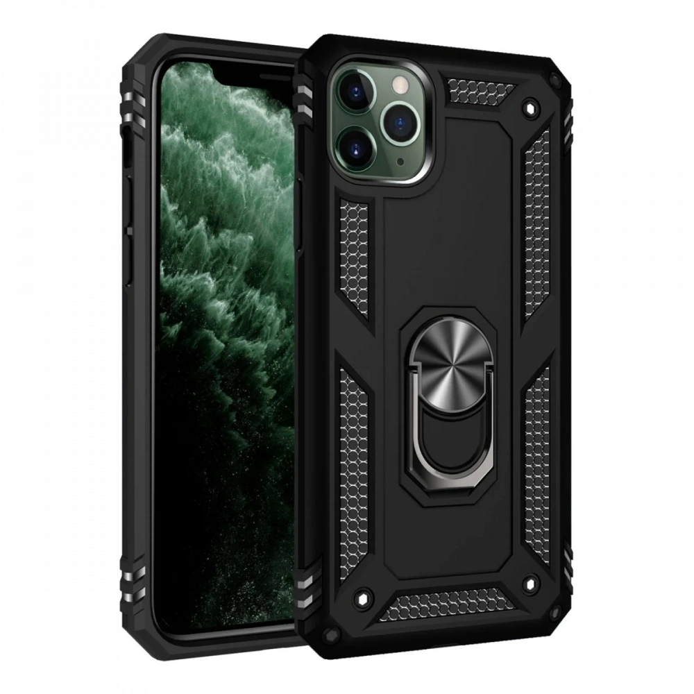 Newface Apple iPhone 11 Pro Kılıf Sofya Yüzüklü Silikon Kapak