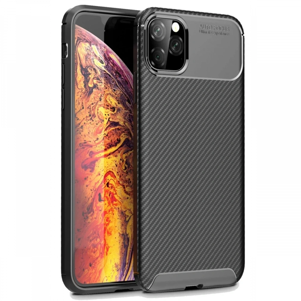 KILIFINI SEÇ - Apple iPhone 11 Pro Max Kılıf Auto Focus Karbon Kapak