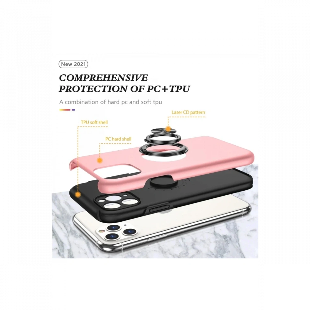 KILIFINI SEÇ - Apple iPhone 11 Pro Max Kılıf Elit Yüzüklü Kapak