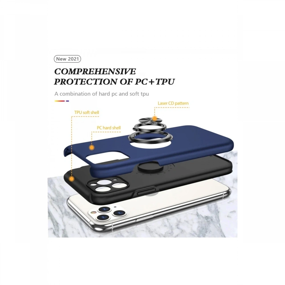 KILIFINI SEÇ - Apple iPhone 11 Pro Max Kılıf Elit Yüzüklü Kapak