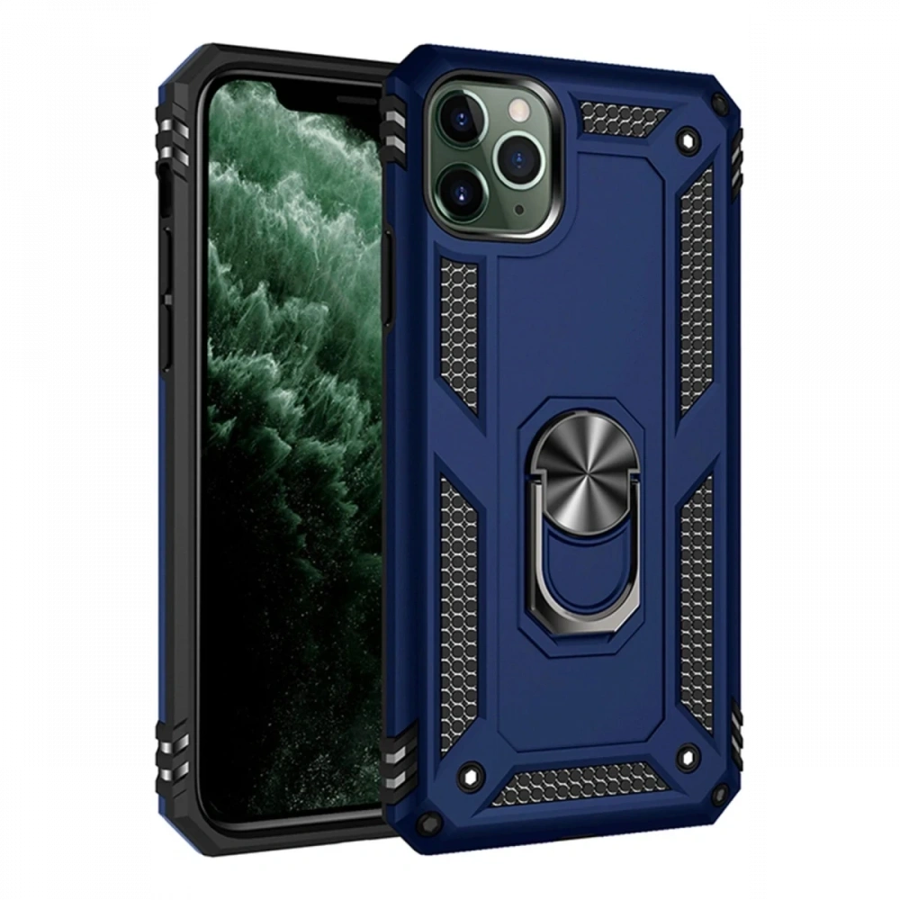 Newface Apple iPhone 11 Pro Max Kılıf Sofya Yüzüklü Silikon Kapak