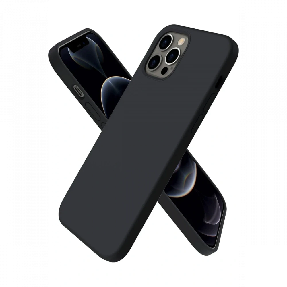 Newface Apple iPhone 12 Pro Kılıf First Silikon - Siyah