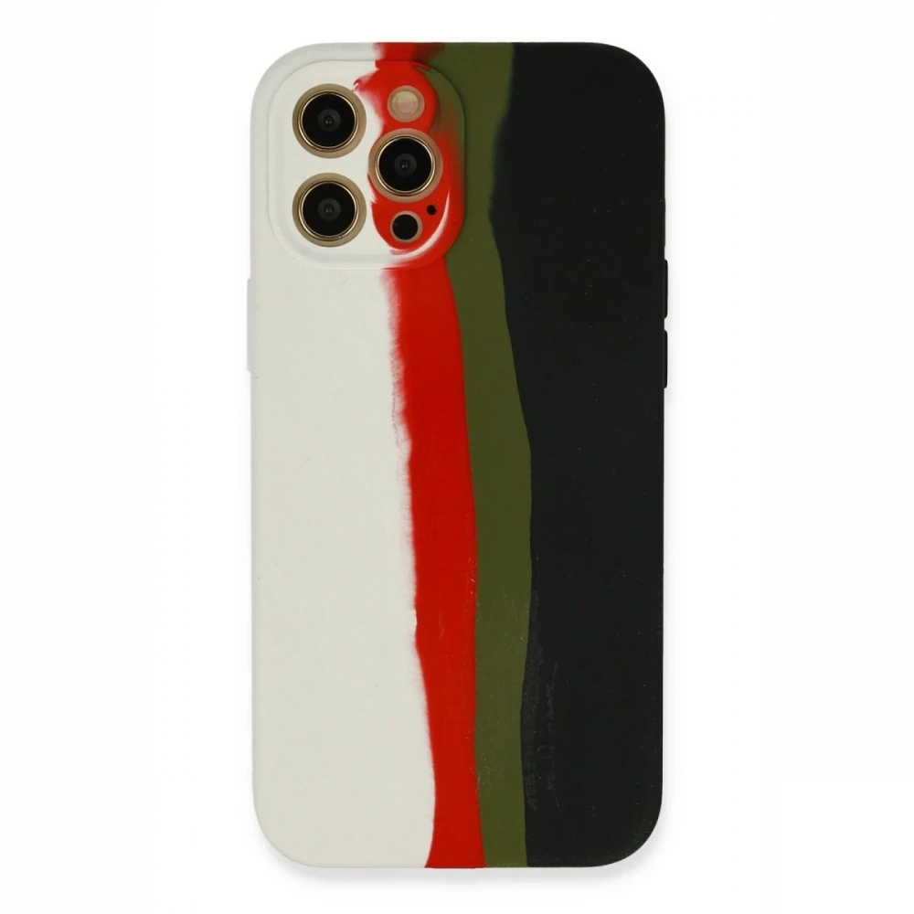 Newface Apple iPhone 12 Pro Max Kılıf Ebruli Lansman Silikon