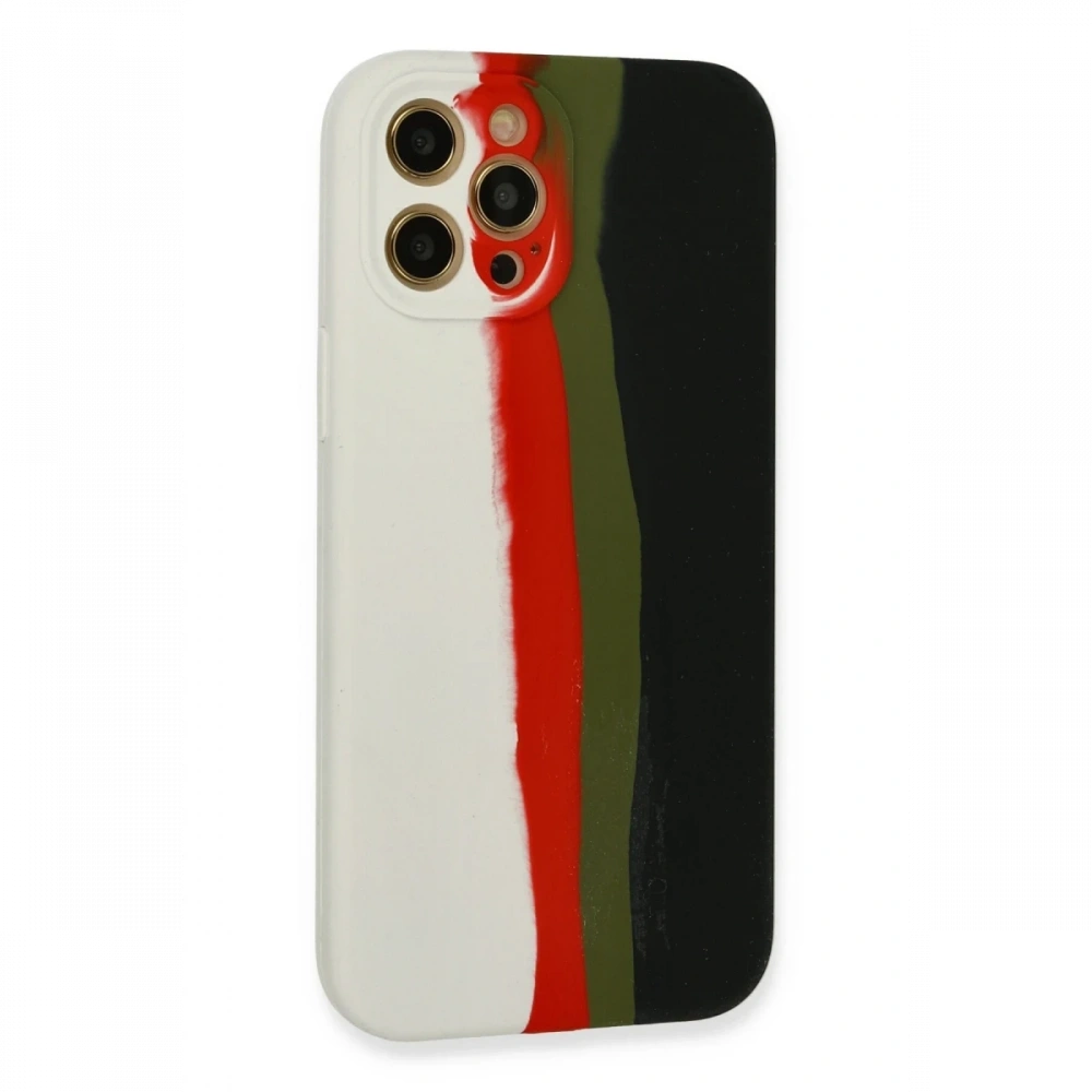 Newface Apple iPhone 12 Pro Max Kılıf Ebruli Lansman Silikon