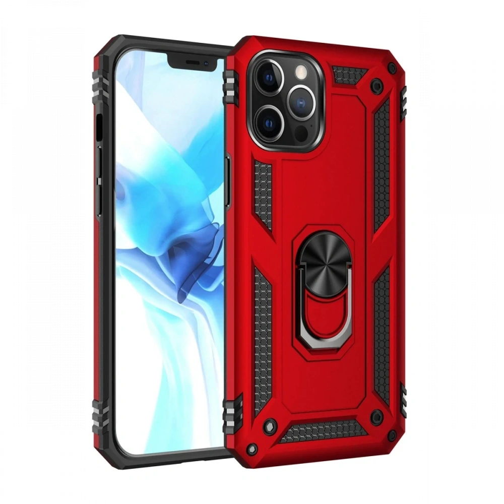 Newface Apple iPhone 12 Pro Max Kılıf Sofya Yüzüklü Silikon Kapak