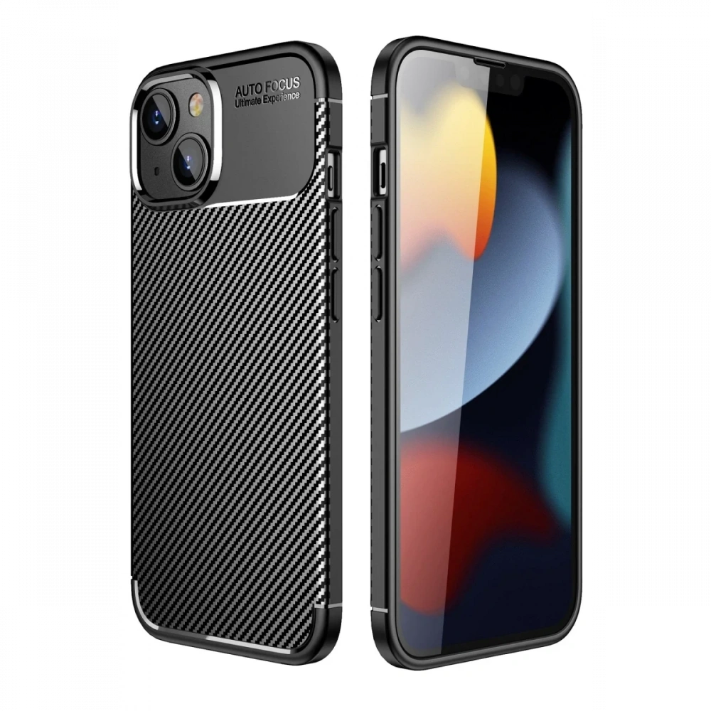 KILIFINI SEÇ - Apple iPhone 14 Plus Kılıf Auto Focus Karbon Kapak