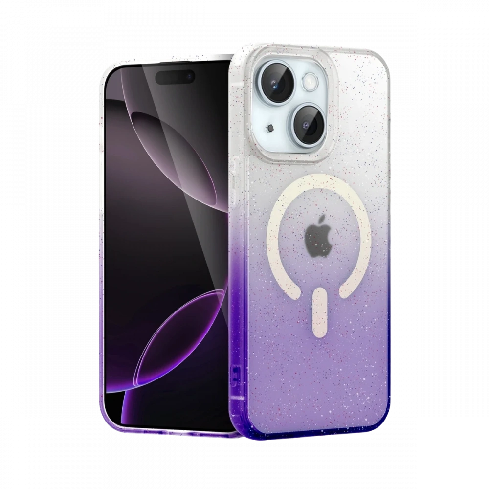 Newface Apple iPhone 15 Plus Pummel Shiny Magsafe Kapak