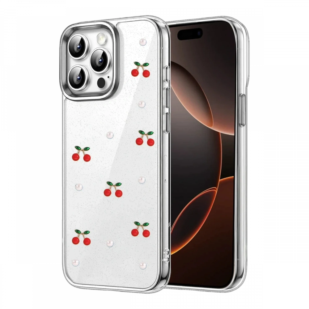 Newface Apple iPhone 15 Pro Fiyonk Desenli Kapak