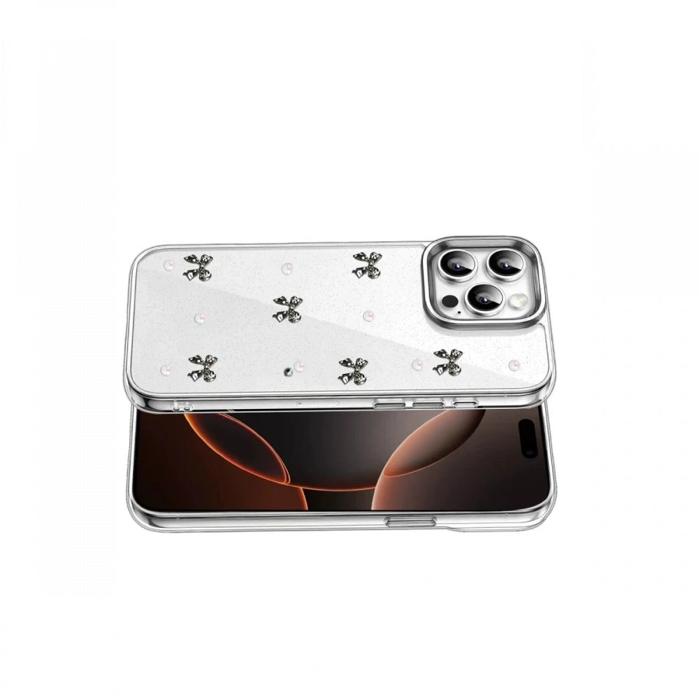 Newface Apple iPhone 15 Pro Max Fiyonk Desenli Kapak