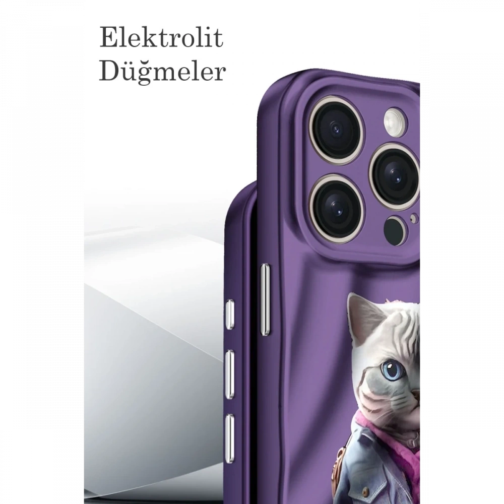 Newface Apple iPhone 15 Pro Max Kılıf Crew Desenli Kapak