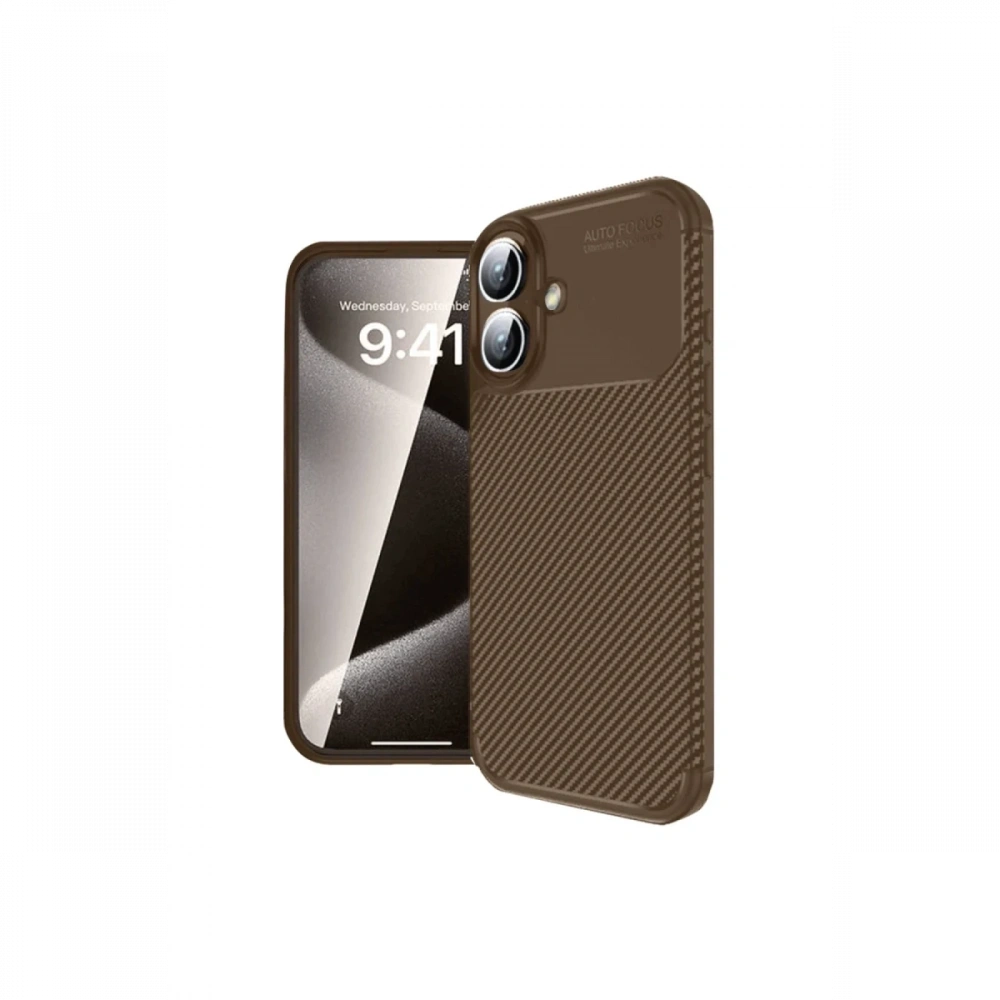 KILIFINI SEÇ - Apple iPhone 16 Kılıf Auto Focus Karbon Kapak