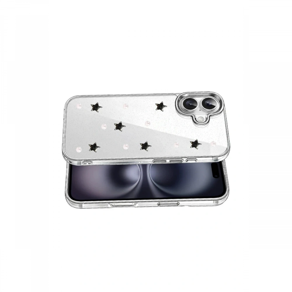 Newface Apple iPhone 16 Plus Fiyonk Desenli Kapak