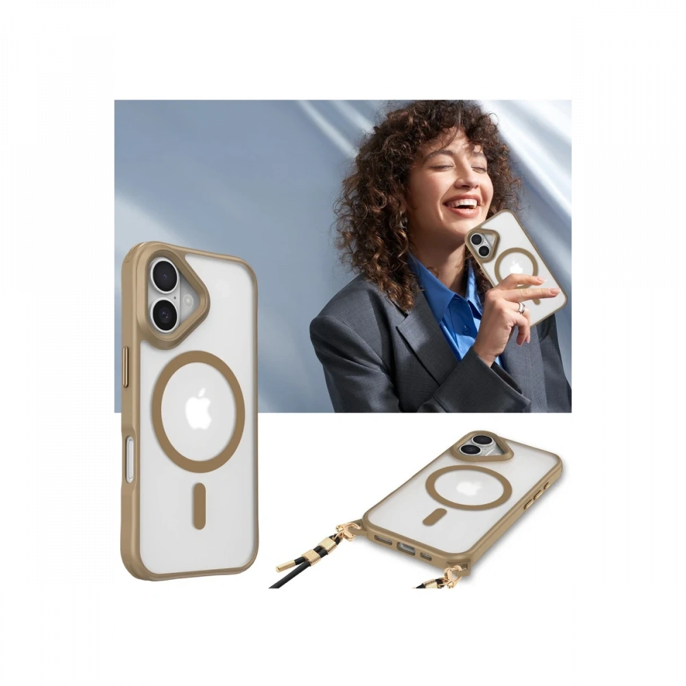 Newface Apple iPhone 16 Plus Kılıf Enka Magsafe Silikon Kılıf