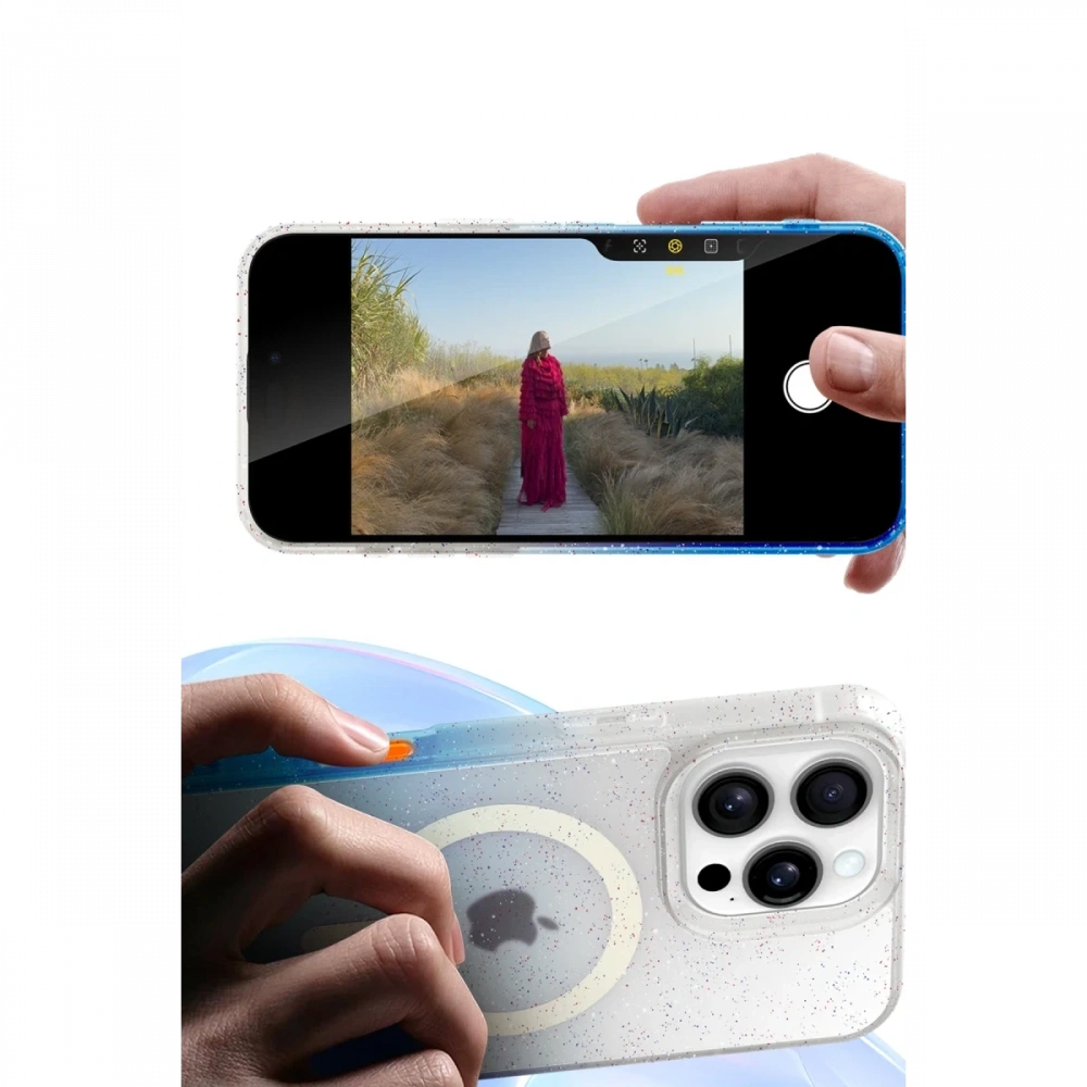 Newface Apple iPhone 16 Pummel Shiny Magsafe Kapak