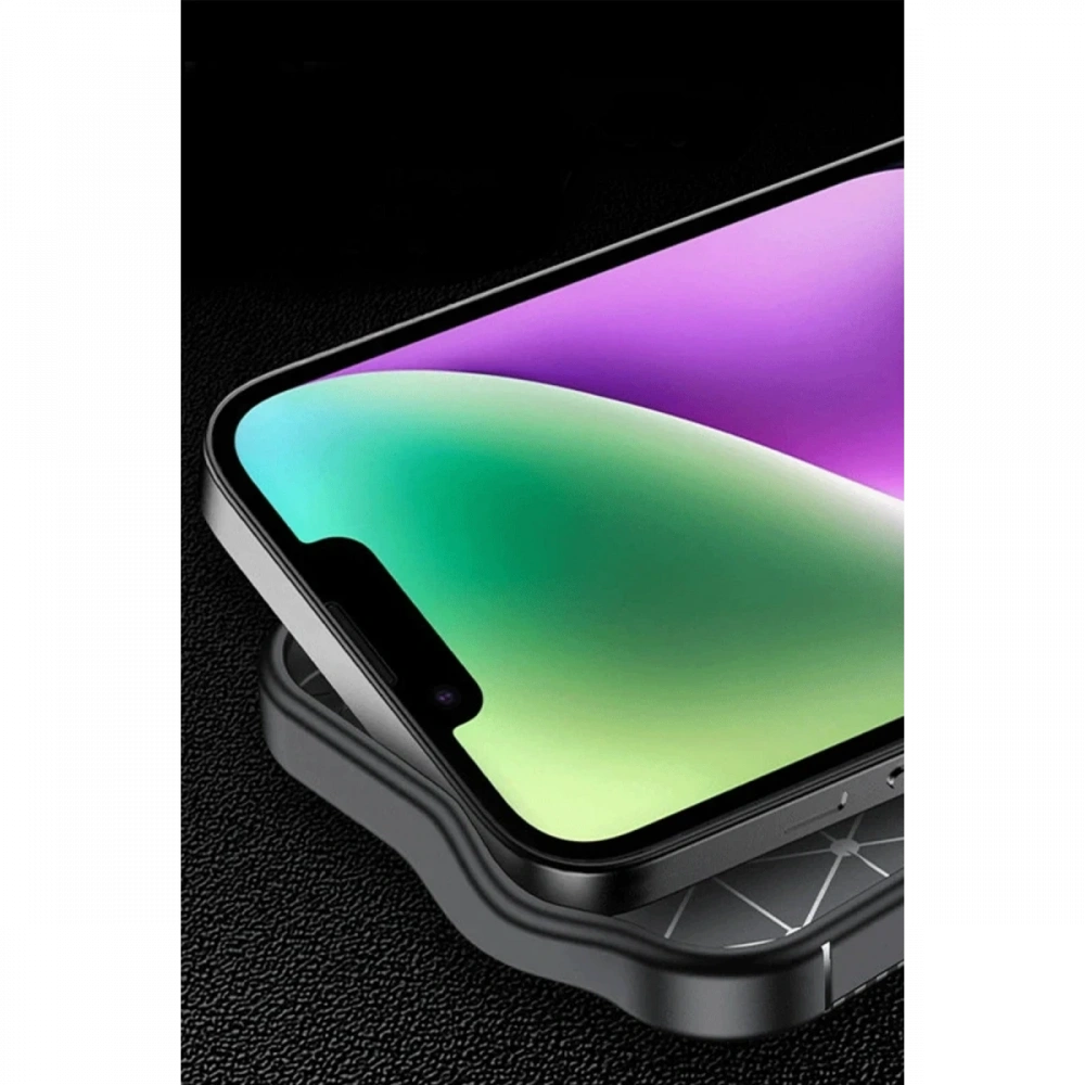 Newface Apple iPhone 16E Kılıf Auto Focus Karbon Kapak