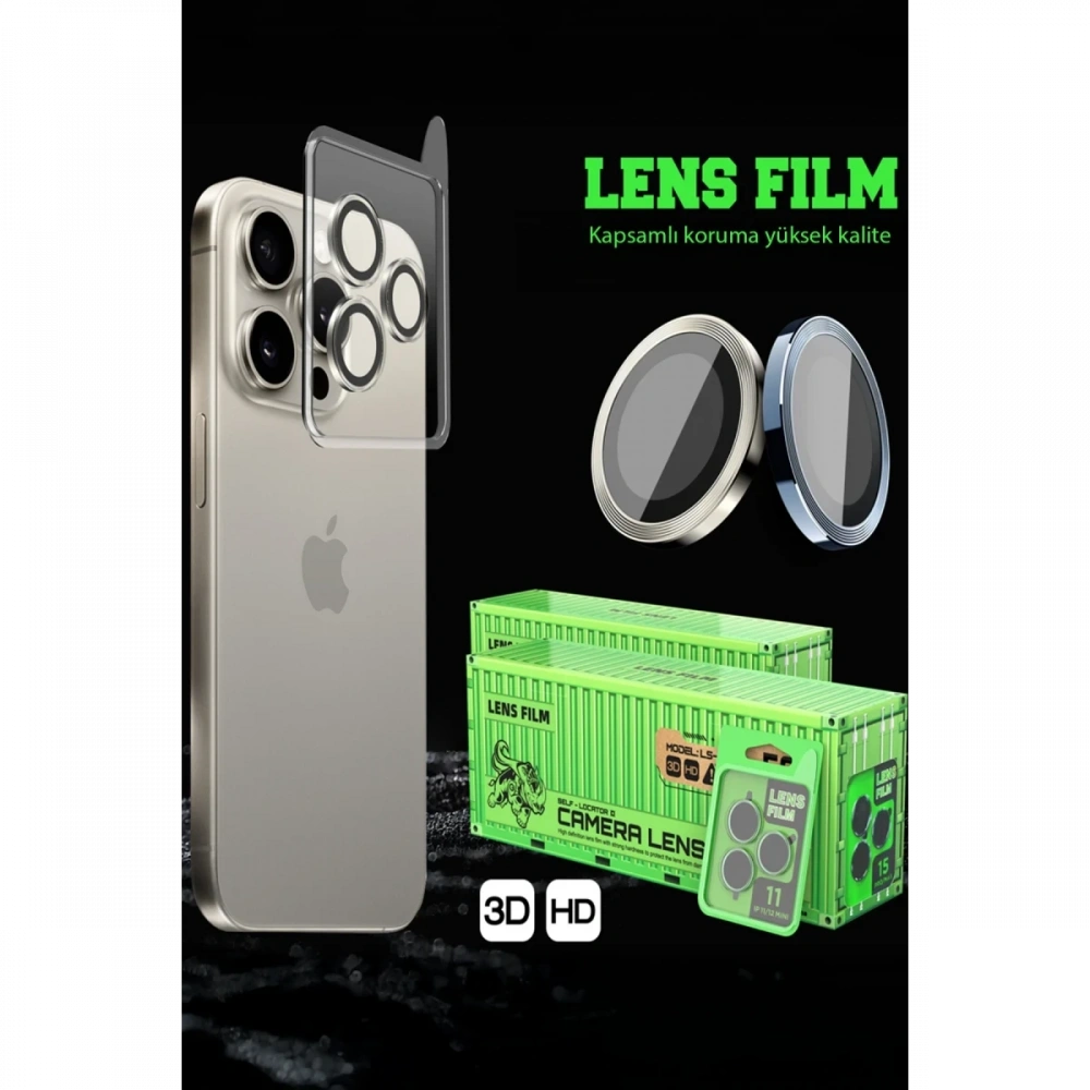 Newface Apple iPhone 16E Raze Metal Kamera Lens