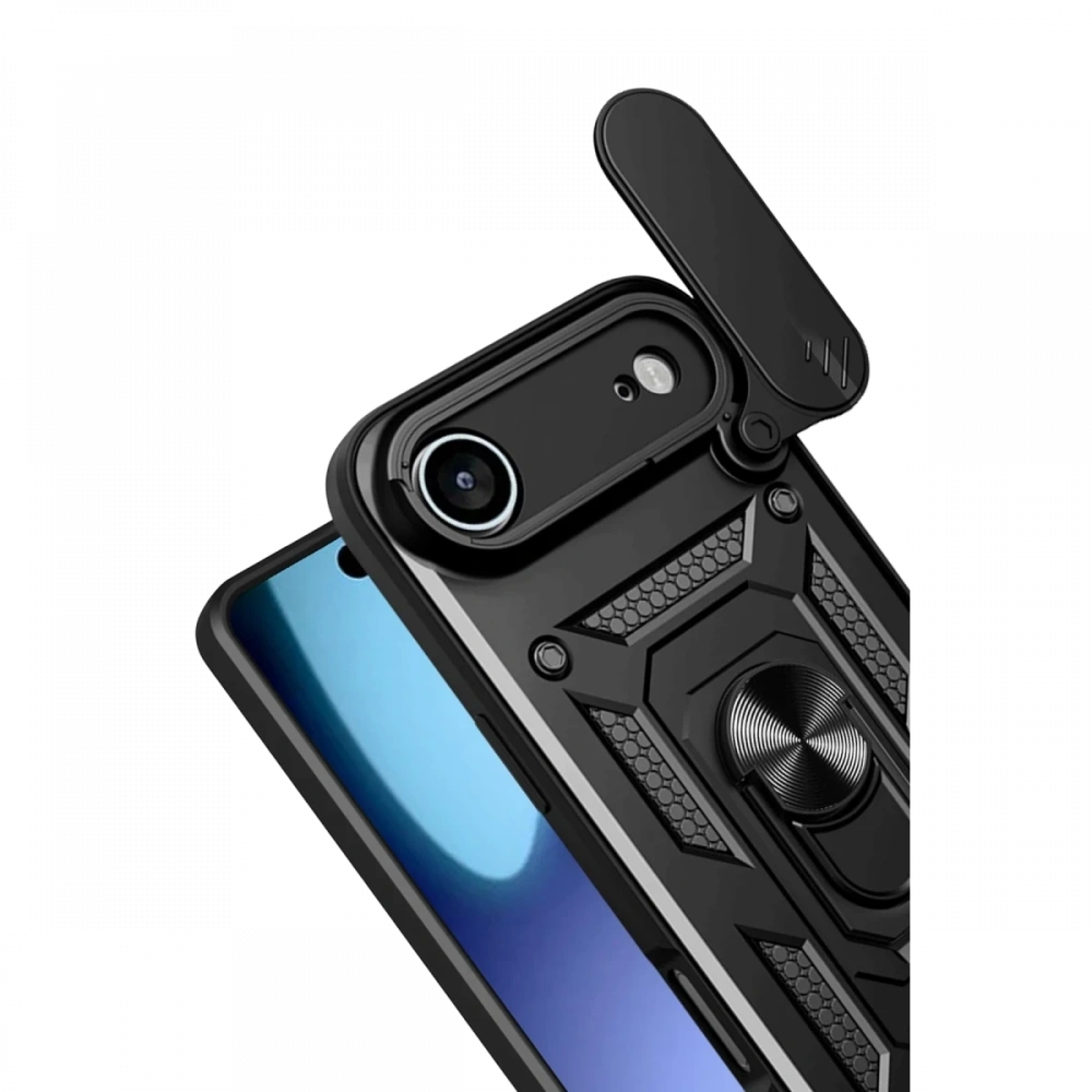Newface Apple iPhone 17 Air Pars Lens Yüzüklü Silikon