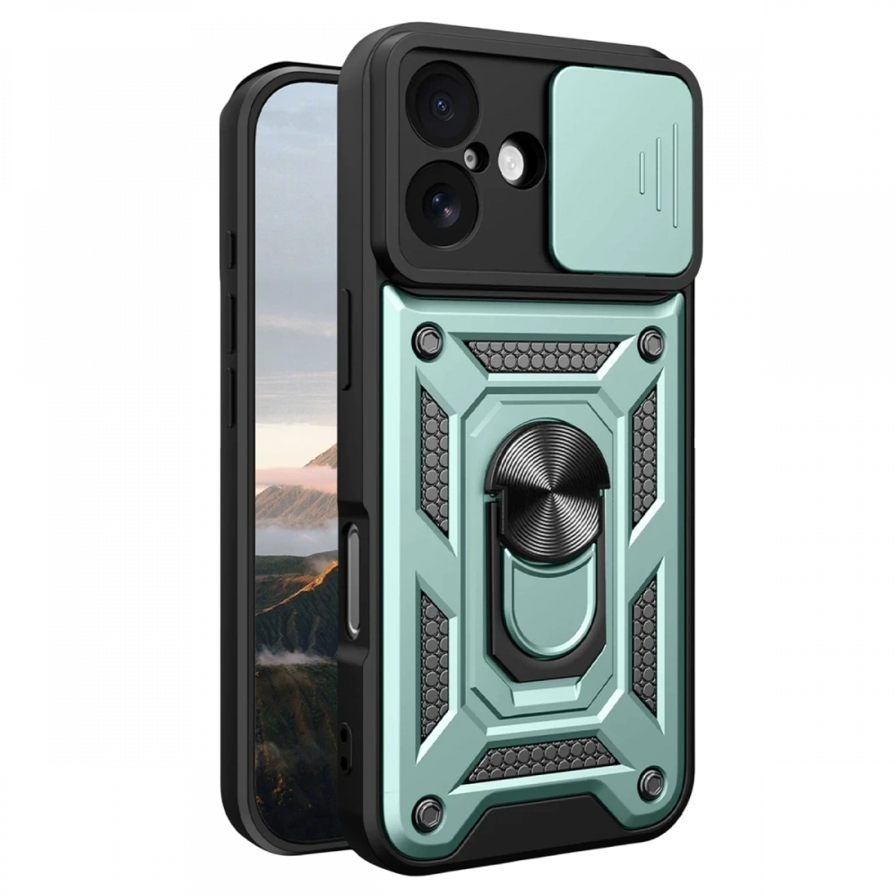Newface Apple iPhone 17 Pars Lens Yüzüklü Silikon