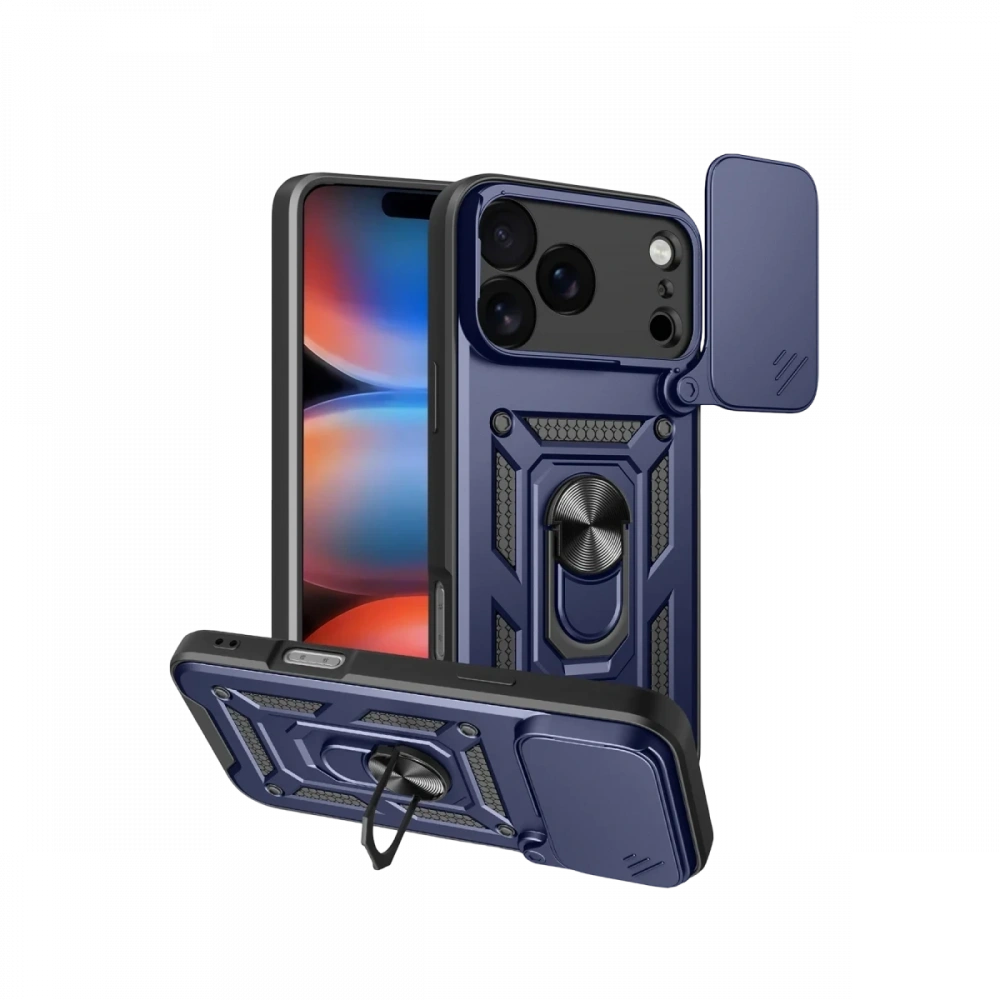 Newface Apple iPhone 17 Pro Pars Lens Yüzüklü Silikon