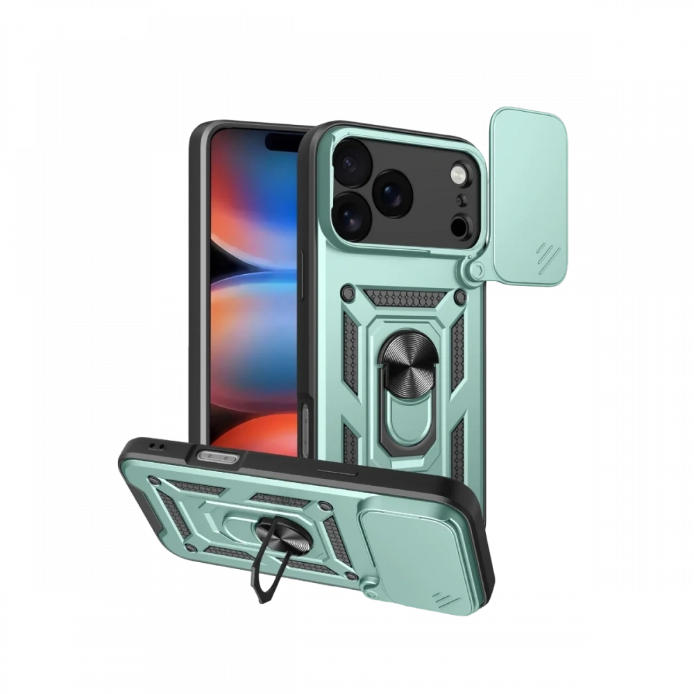 Newface Apple iPhone 17 Pro Pars Lens Yüzüklü Silikon