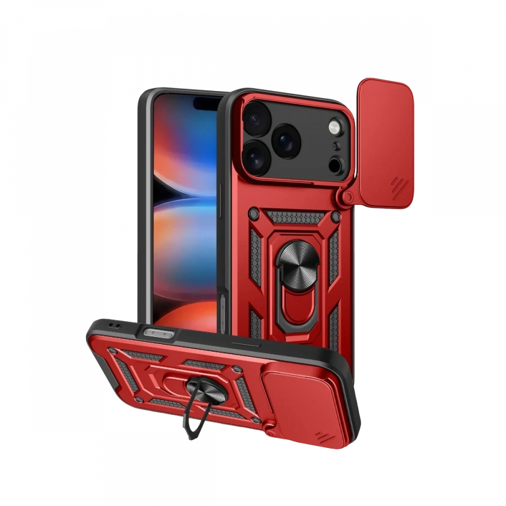 Newface Apple iPhone 17 Pro Pars Lens Yüzüklü Silikon