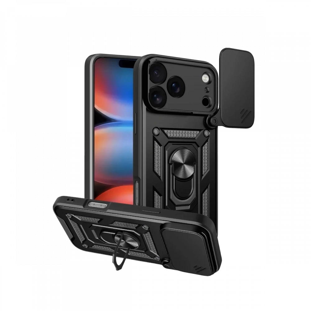Newface Apple iPhone 17 Pro Pars Lens Yüzüklü Silikon