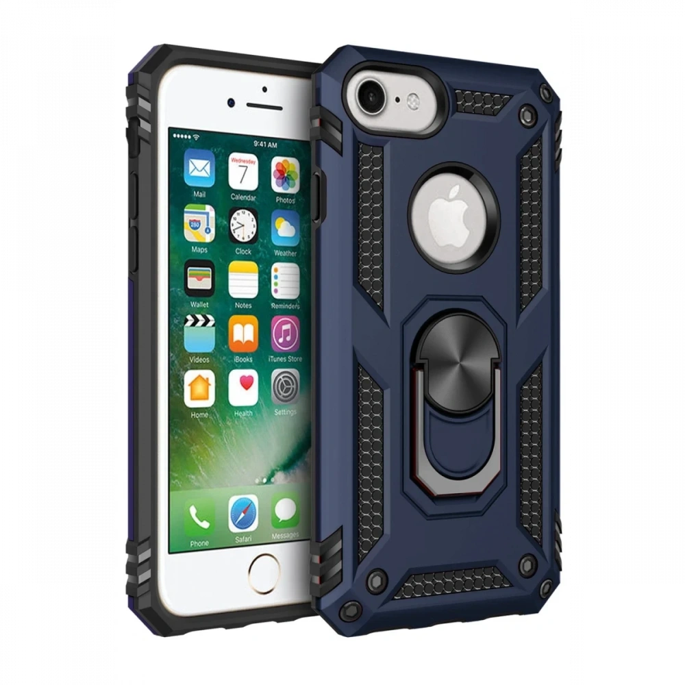 KILIFINI SEÇ - Apple iPhone 7 Kılıf Sofya Yüzüklü Silikon Kapak