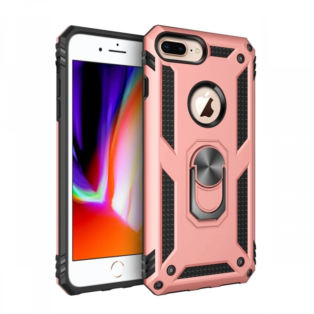 KILIFINI SEÇ - Apple iPhone 7 Plus Kılıf Sofya Yüzüklü Silikon Kapak
