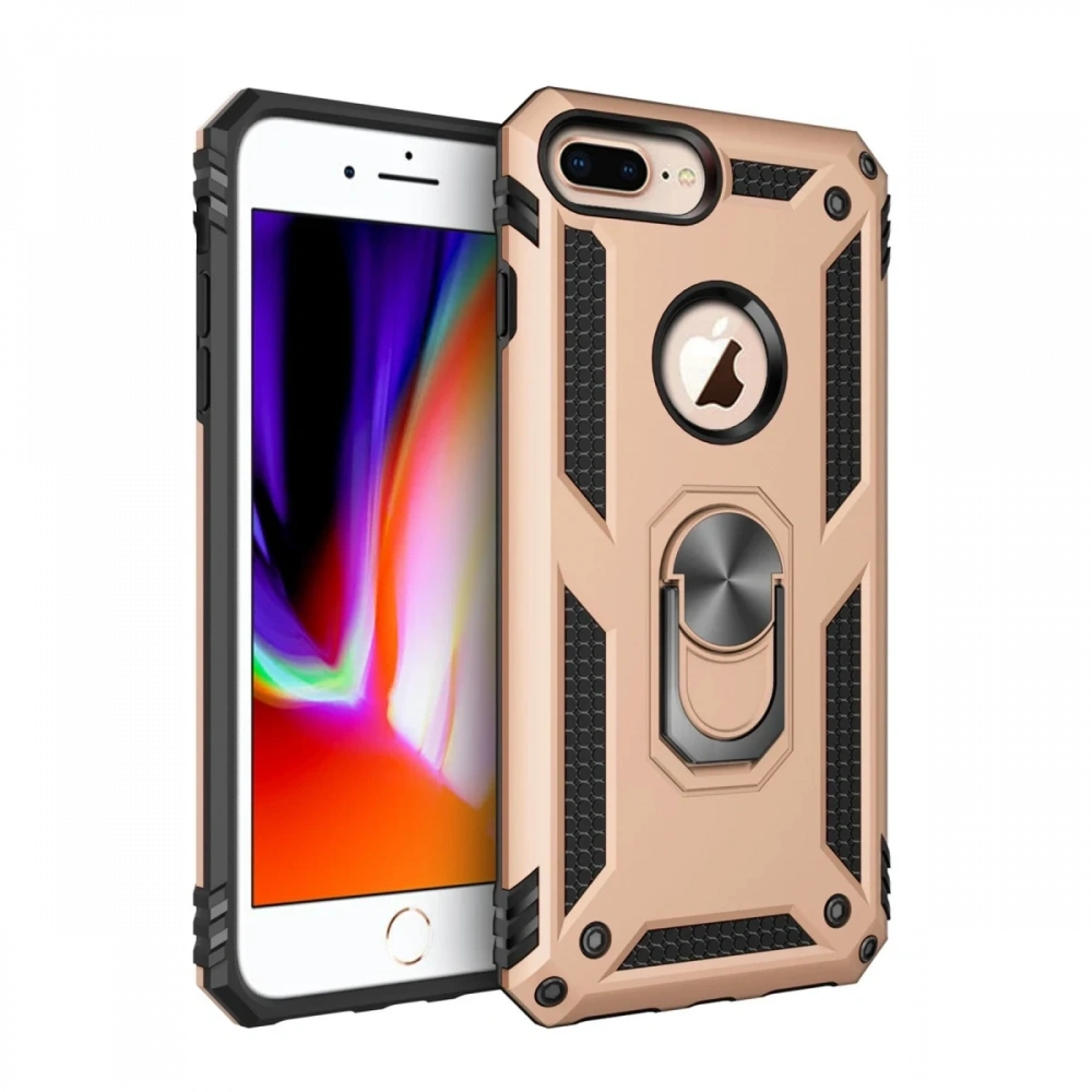 KILIFINI SEÇ - Apple iPhone 7 Plus Kılıf Sofya Yüzüklü Silikon Kapak