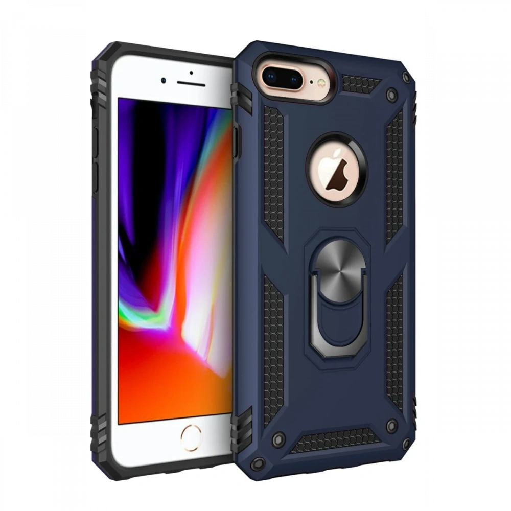 KILIFINI SEÇ - Apple iPhone 7 Plus Kılıf Sofya Yüzüklü Silikon Kapak
