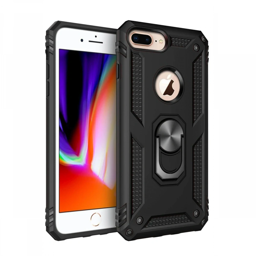 KILIFINI SEÇ - Apple iPhone 7 Plus Kılıf Sofya Yüzüklü Silikon Kapak