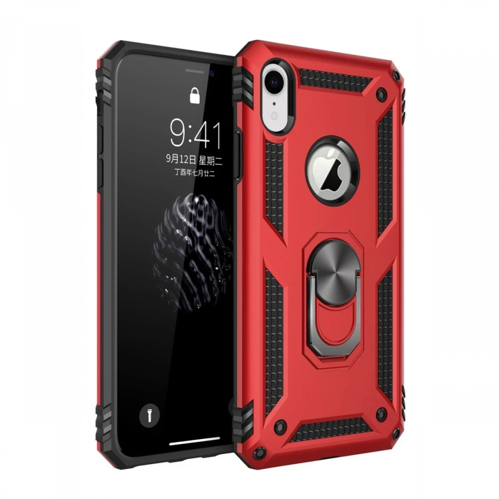 KILIFINI SEÇ - Apple iPhone XR Kılıf Sofya Yüzüklü Silikon Kapak